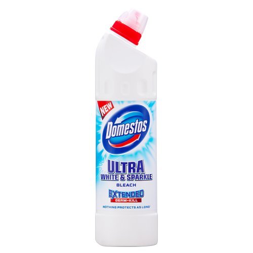 9 x Domestos Thick Bleach White & Sparkle 750 Ml