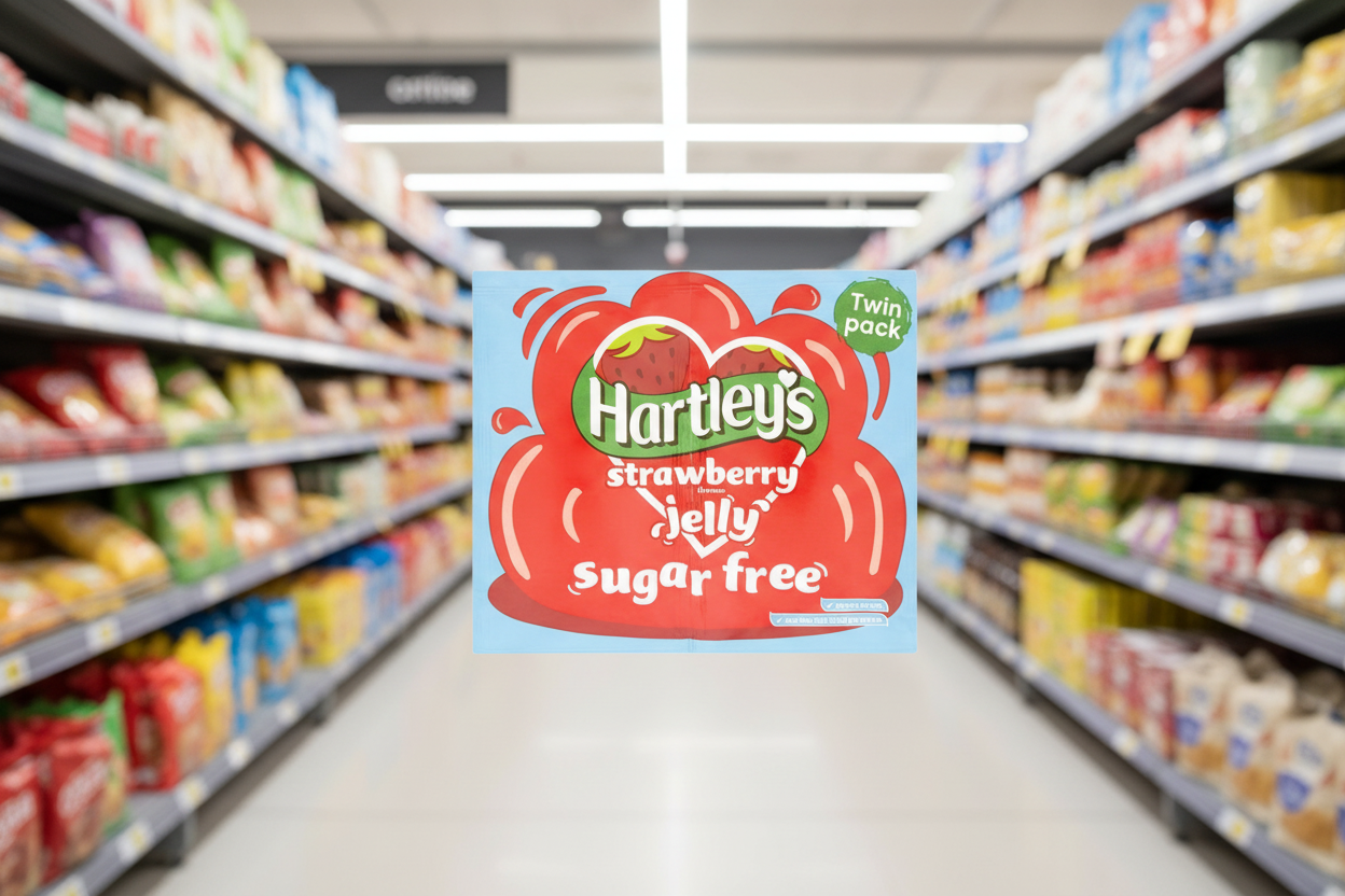 12 x Hartley's Strawberry Flavour Jelly Sugar Free Twin Pack 23G