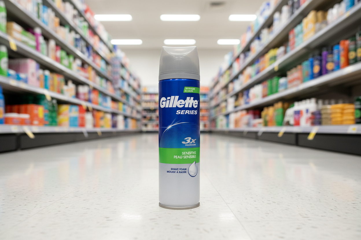 6 x Gillette Series Soothing Shave Foam With Aloe Vera 250Ml