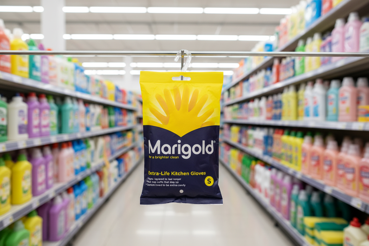 6 x Marigold Extra-Life Kitchen Gloves S