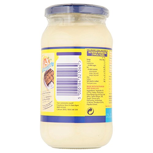 12 x Hellmann's Mayonnaise Real 400 G