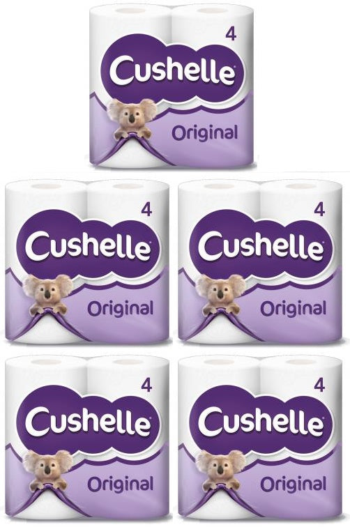10 x Cushelle Original Toilet Roll 4 Rolls