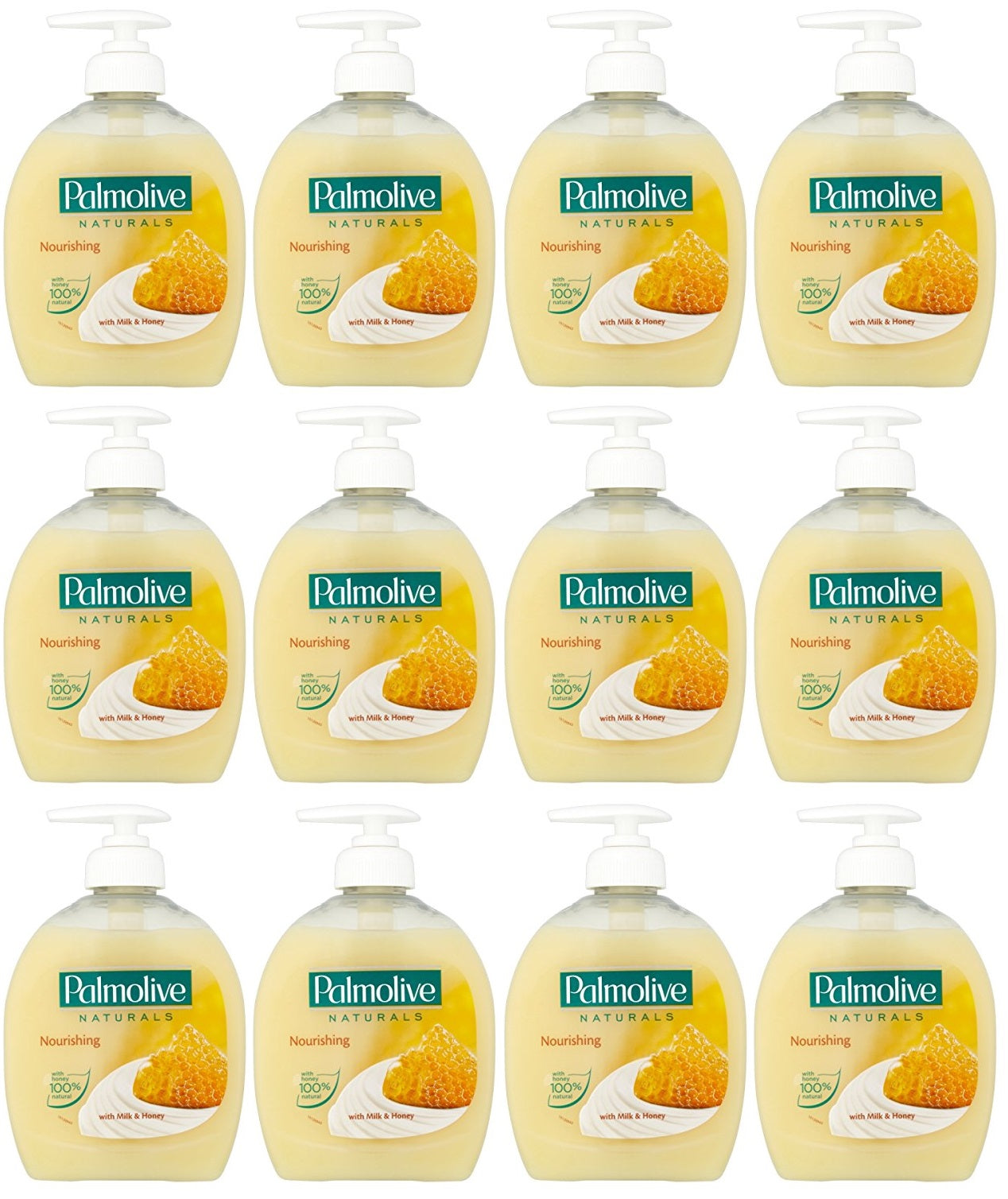 12 x Palmolive Naturals Milk & Honey Liquid Hand Soap 300Ml