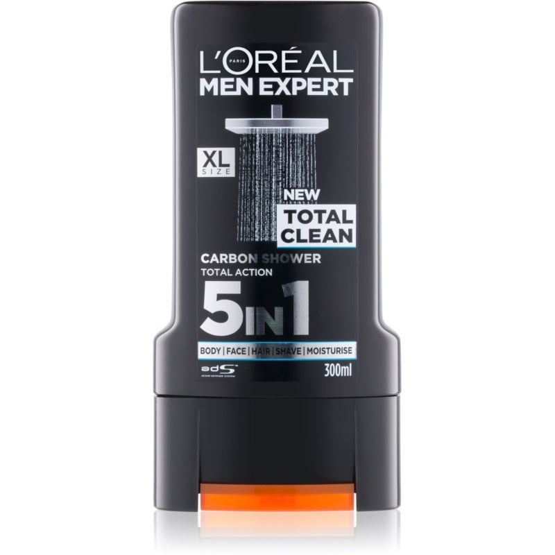 6 x L Oreal Men Expert Total Clean Shower Gel 300Ml