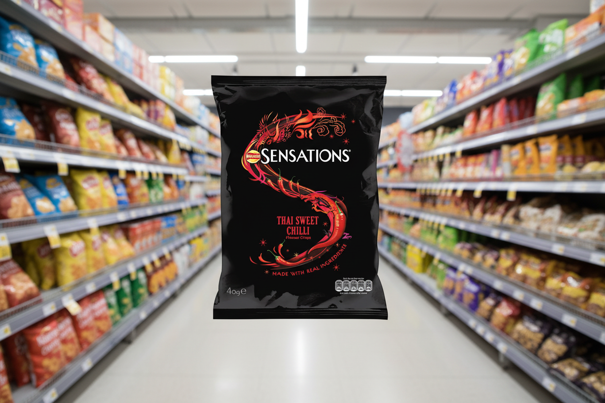 32 x Walkers Sensations Thai Sweet Chilli Crisps 40G