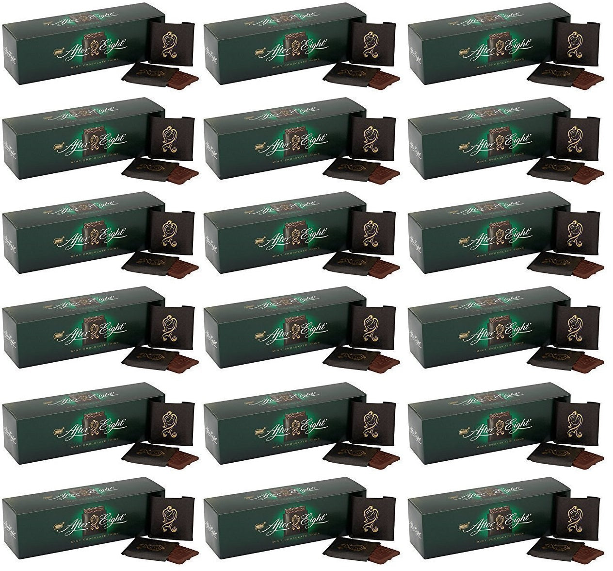 18 x After Eight Delightfully Minty Dark Chocolate Thins 300G