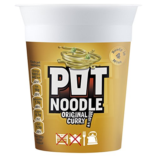 12 x Pot Noodle King Pot Noodle Original Curry 114 G