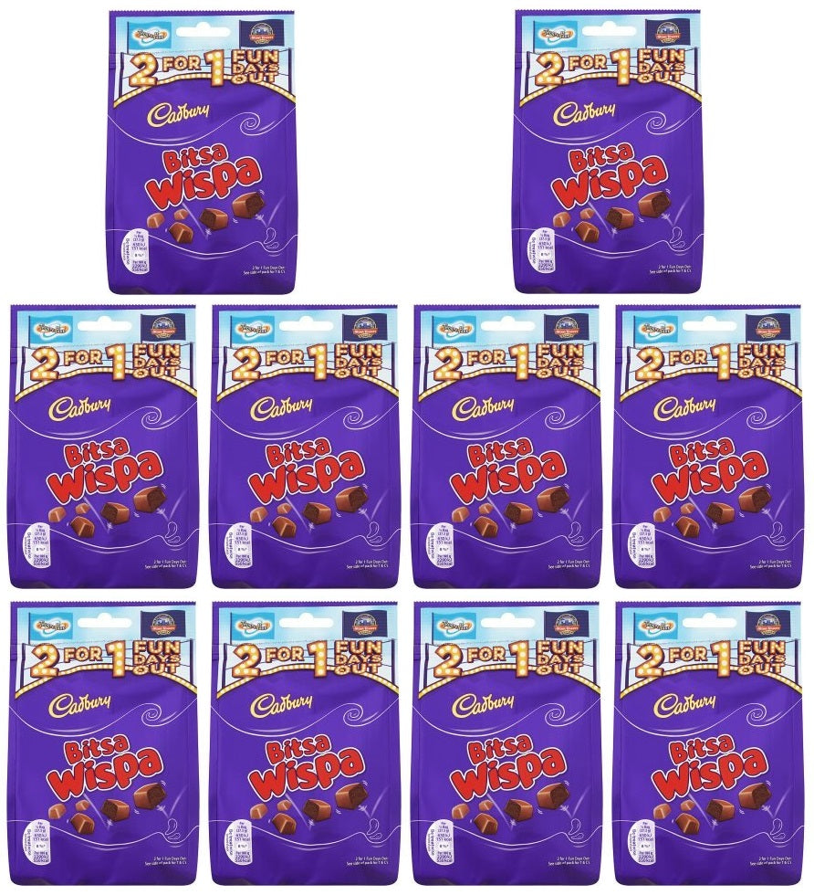 10 x Cadbury Bitsa Wispa