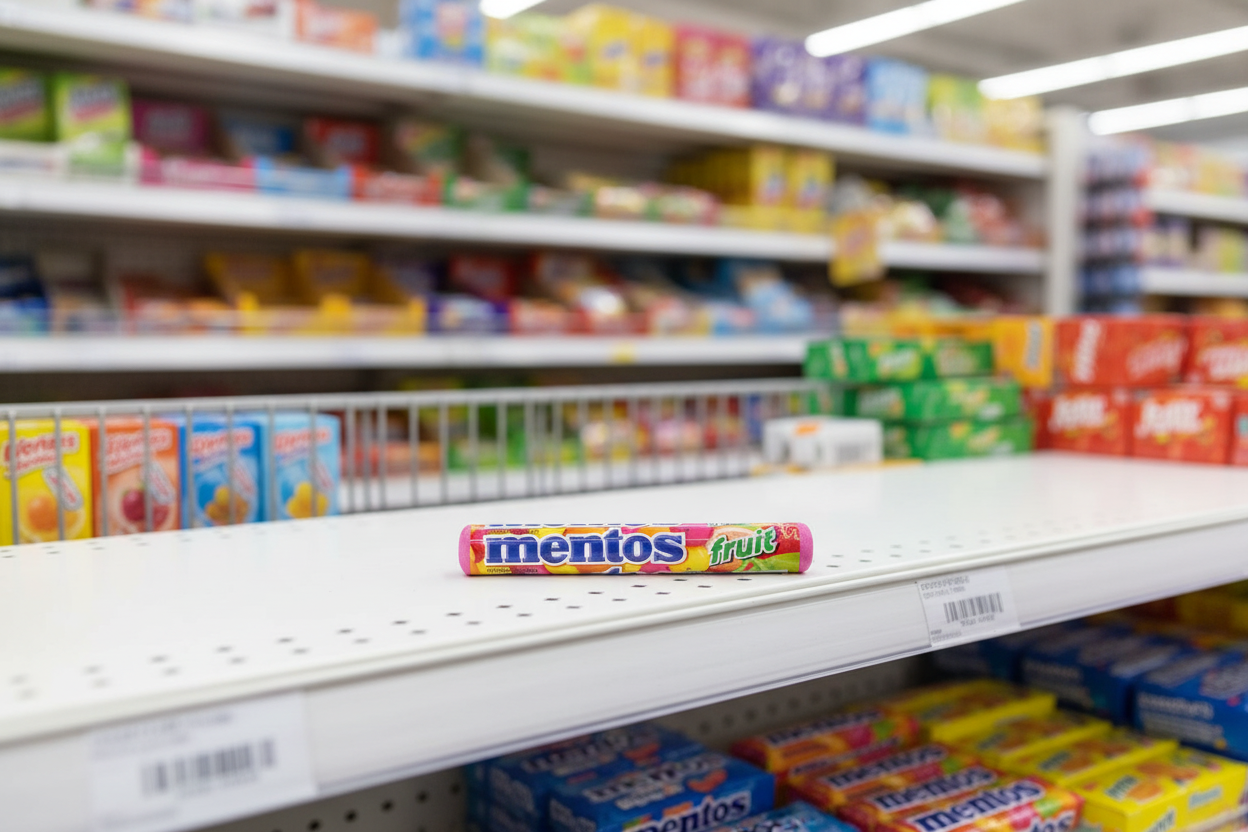 40 x Mentos Fruit 38G