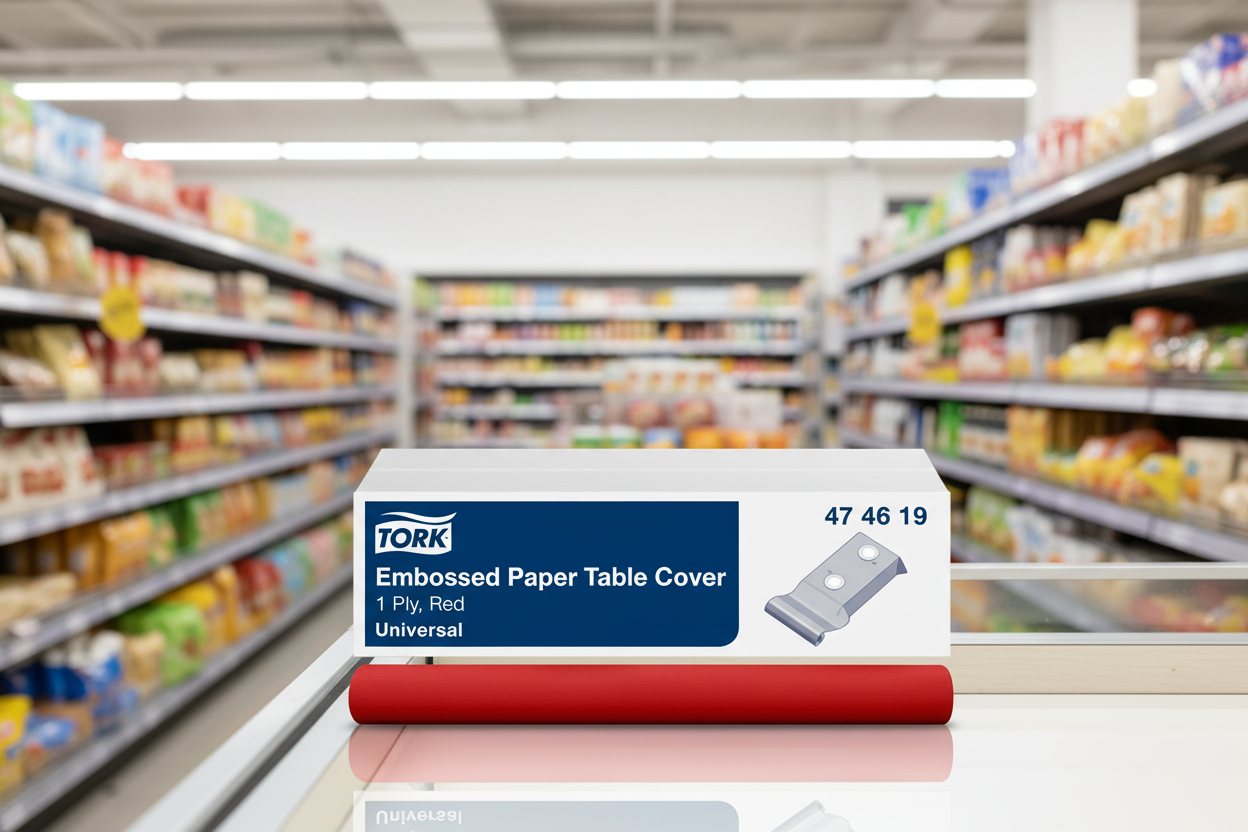 4 x Tork Red Banquet Roll 25M