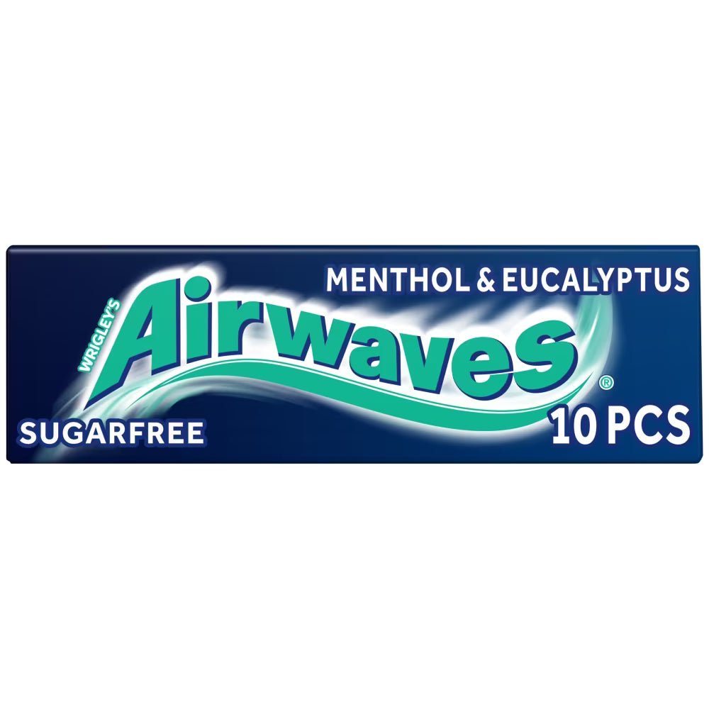 30 x Airwaves Menthol & Eucalyptus Gum 10 Pce