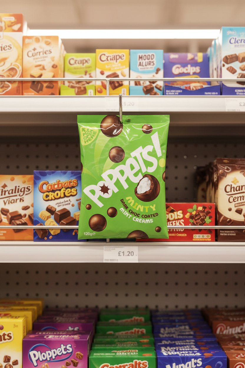 9 X Poppets Mint Pouch - 100Gm