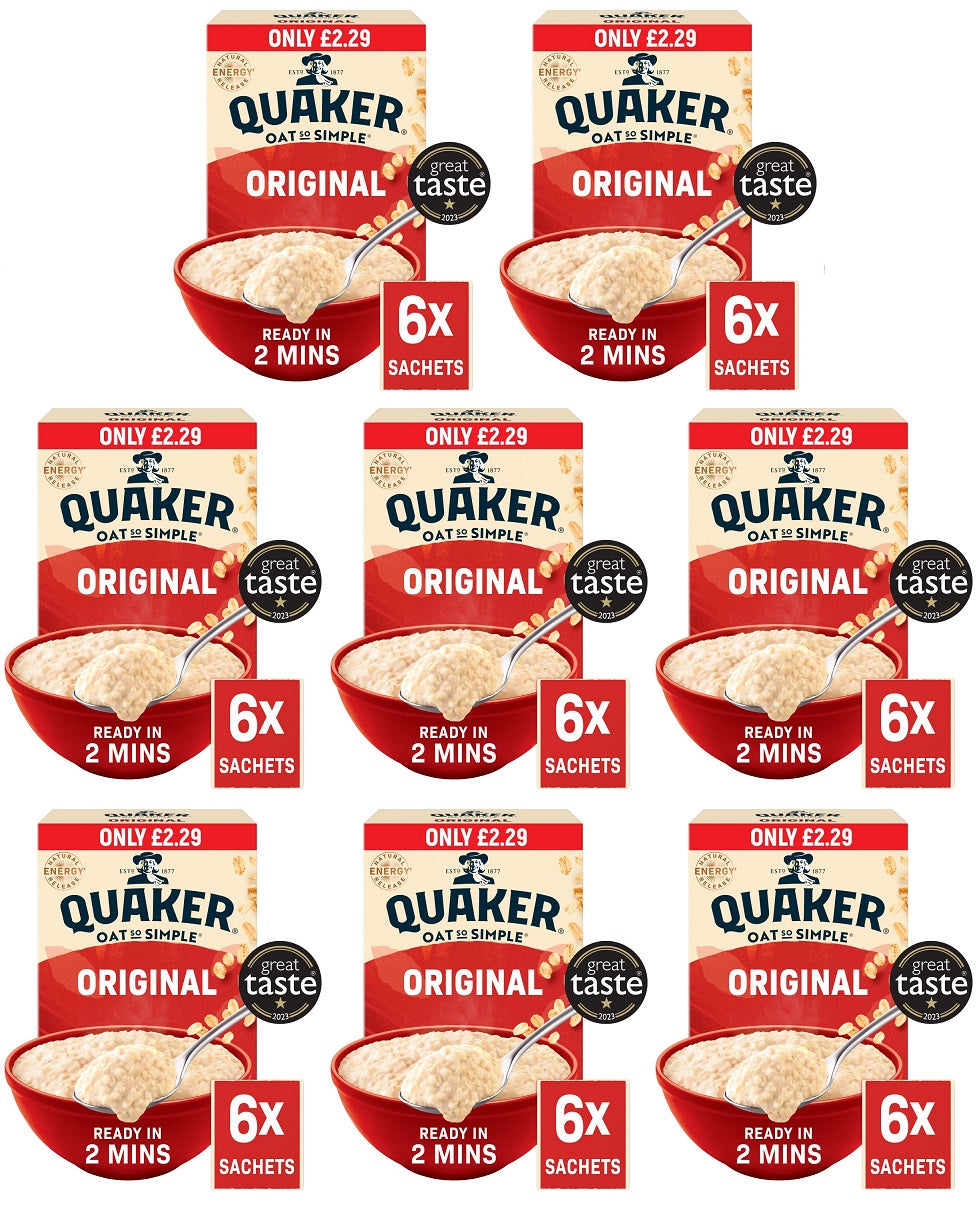 8 X Quaker Oats So Simple Original - 6 X 27G
