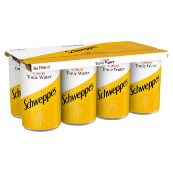 3 x Schweppes Slimline Tonic Water 8 X 150Ml