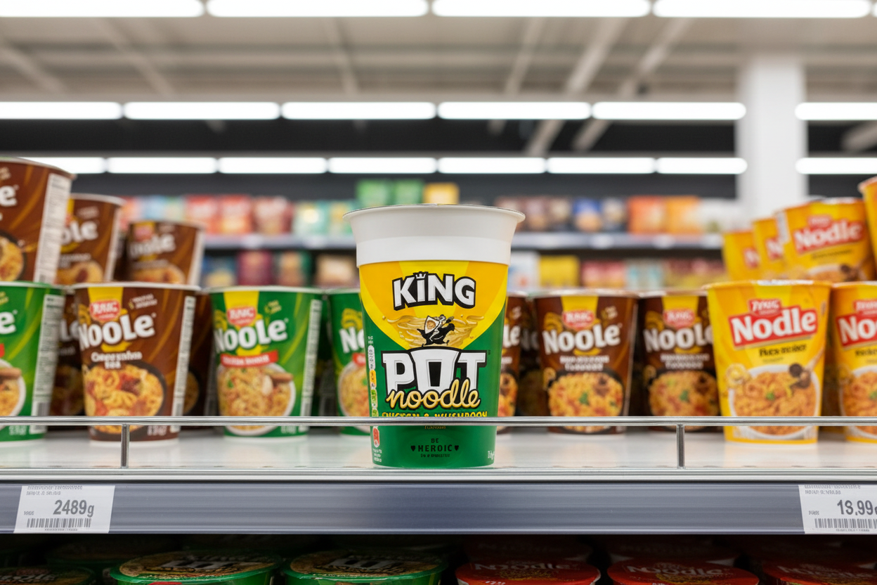 12 x Pot Noodle King Chicken & Mushoom 114G