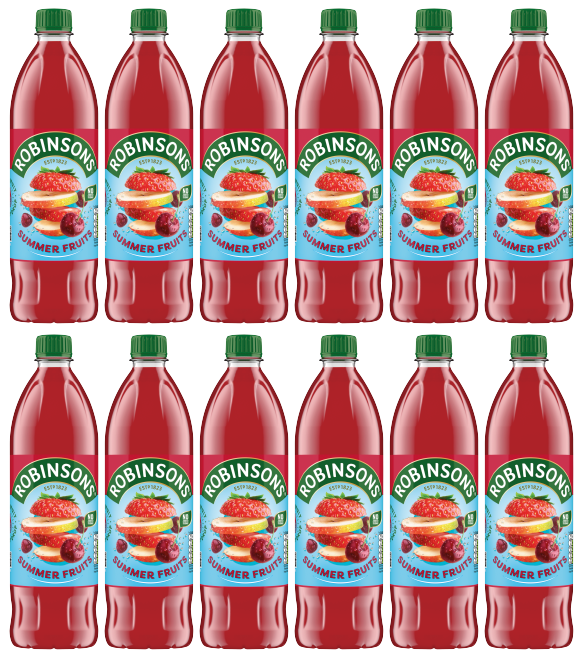 12 x Robinsons Summer Fruits 1Lt