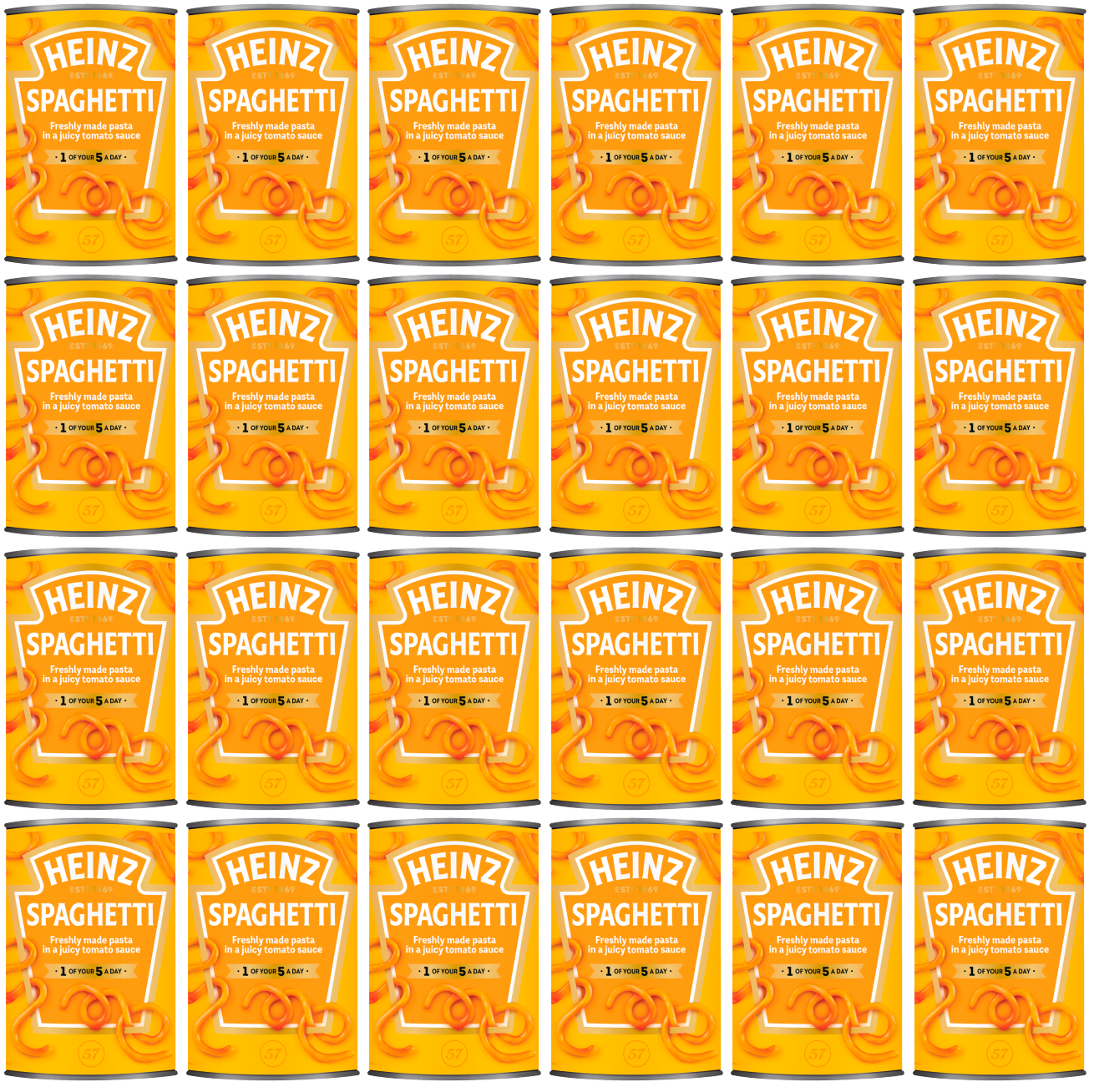 24 x Heinz Spaghetti 400Gm