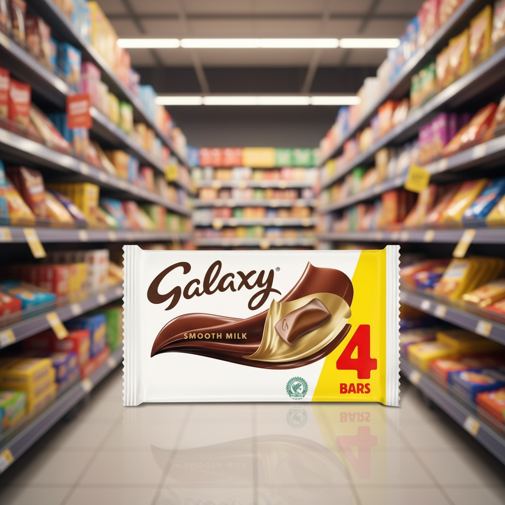 15 x Galaxy Milk 4Pk - 168Gm