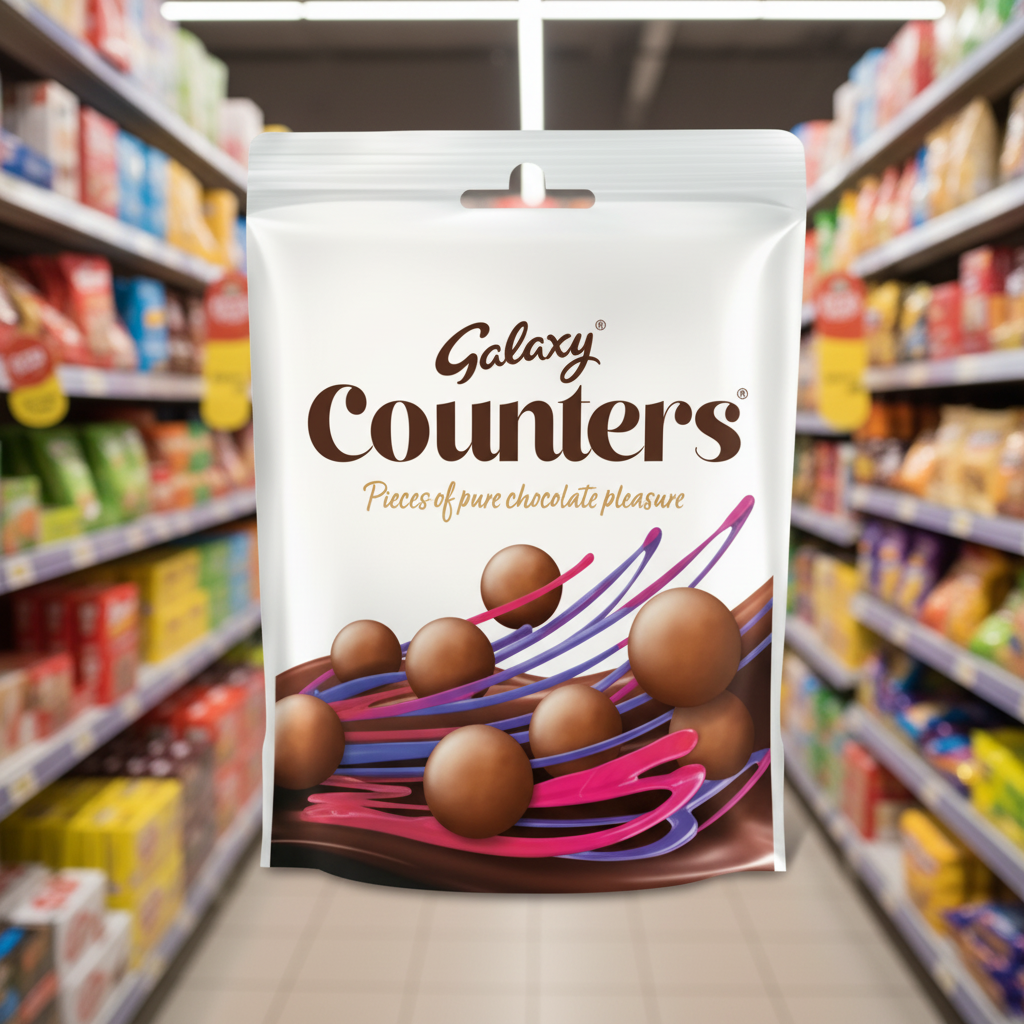 15 x Galaxy Counters Chocolate Pouch 112G