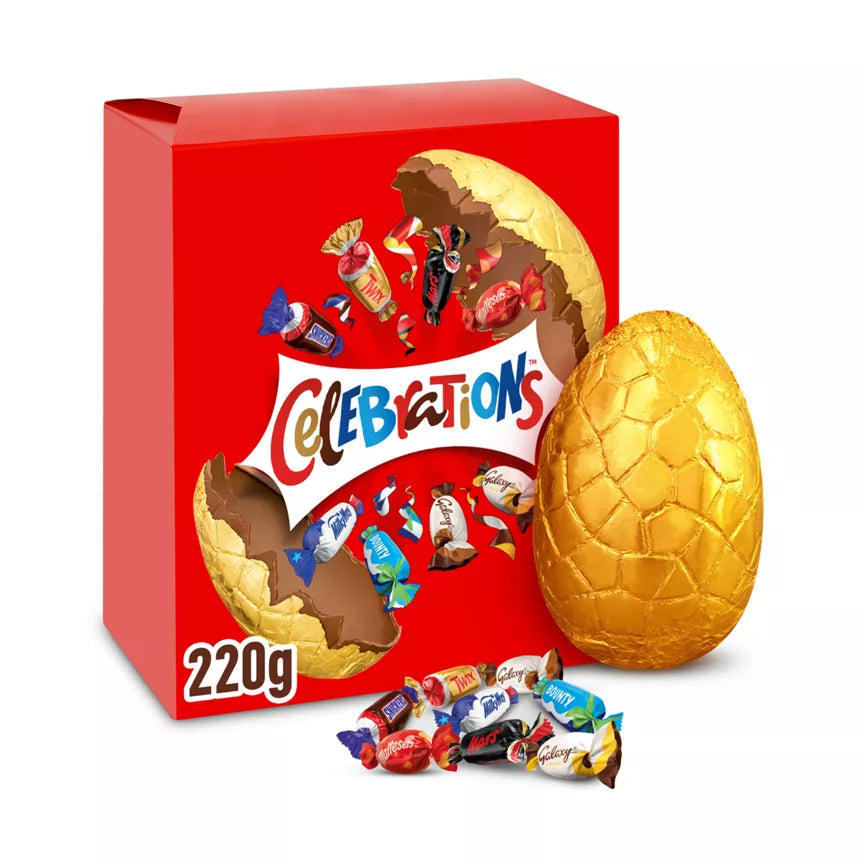 4 x Celebrations Chocolate Large Easter Egg - 220GM