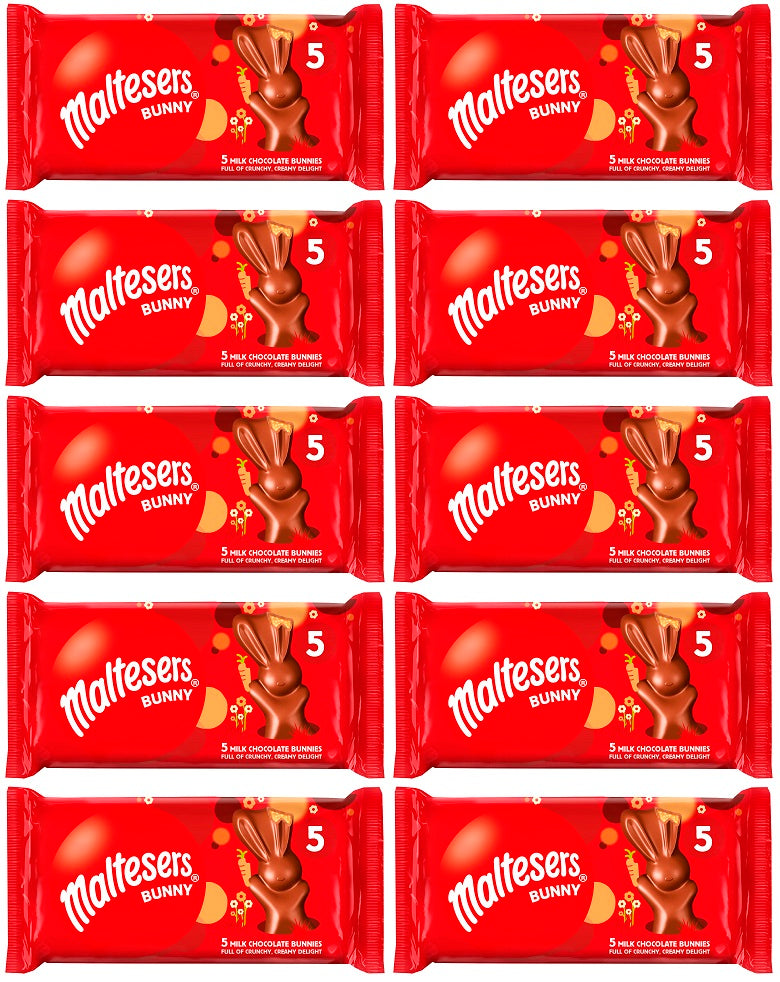 10 X Malteser Bunny 5 Pack - 145Gm