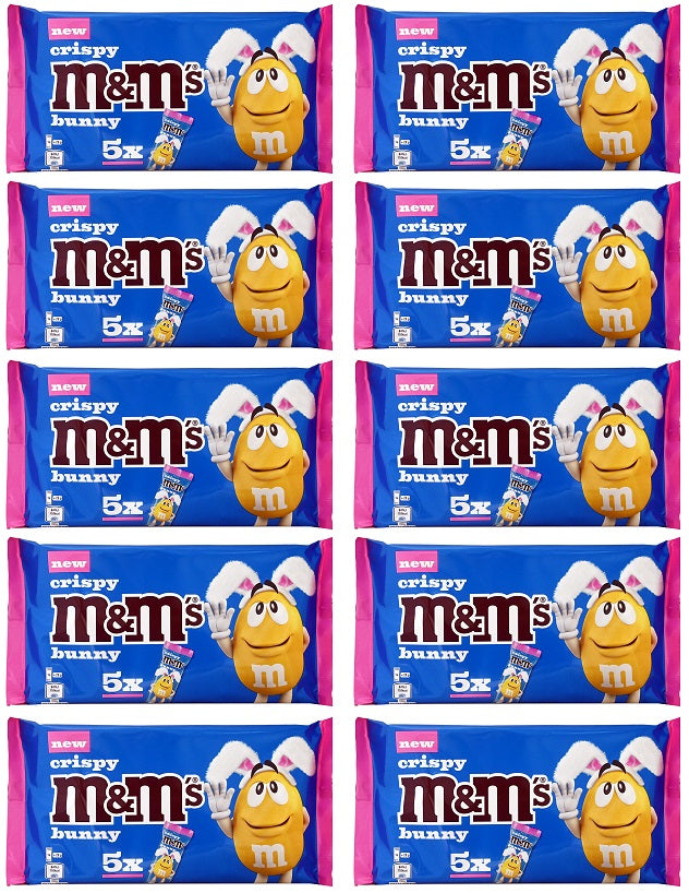10 X M&Ms Crispy Bunny 5 Pack - 145Gm