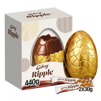 4 X Galaxy Ripple Chocolate Giant Easter Egg - 440Gm