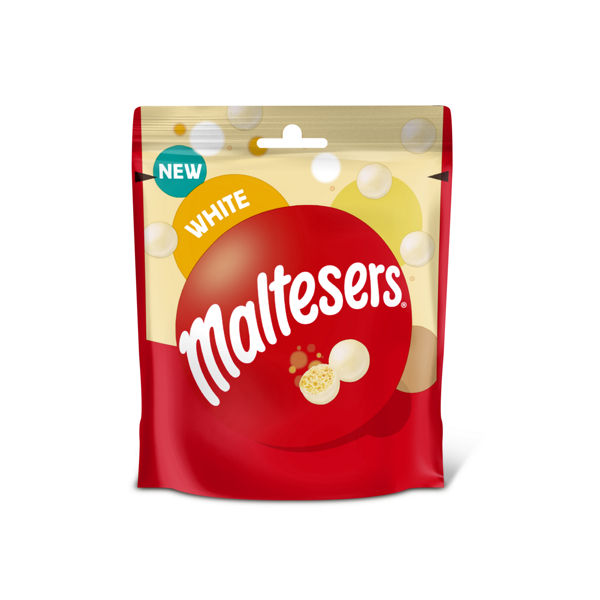 8 x Maltesers White Chocolate Pouch Bag - 74GM