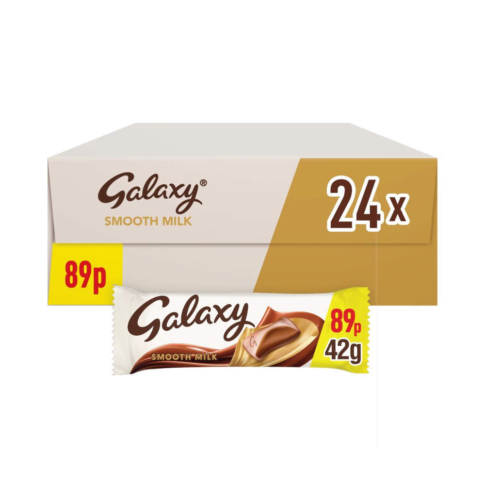 24 X Galaxy Milk Chocolate Bar - 42Gm