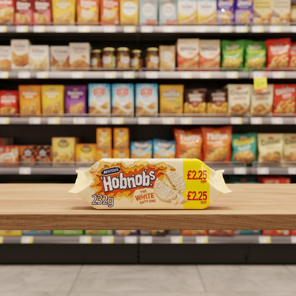 12 X Mcvities White Hobnobs - 232Gm