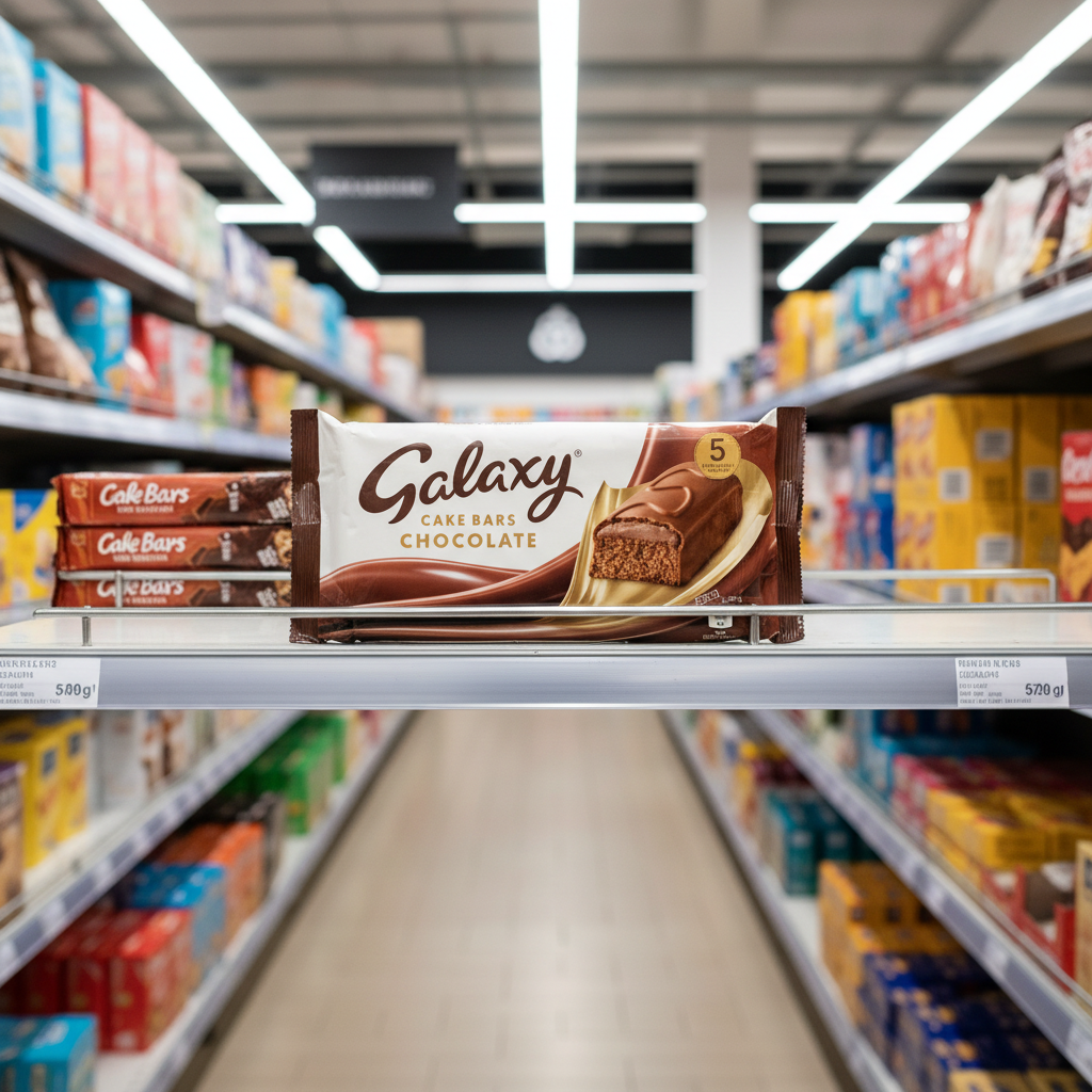 12 x Galaxy Cake Bar 5Pk 144Gm