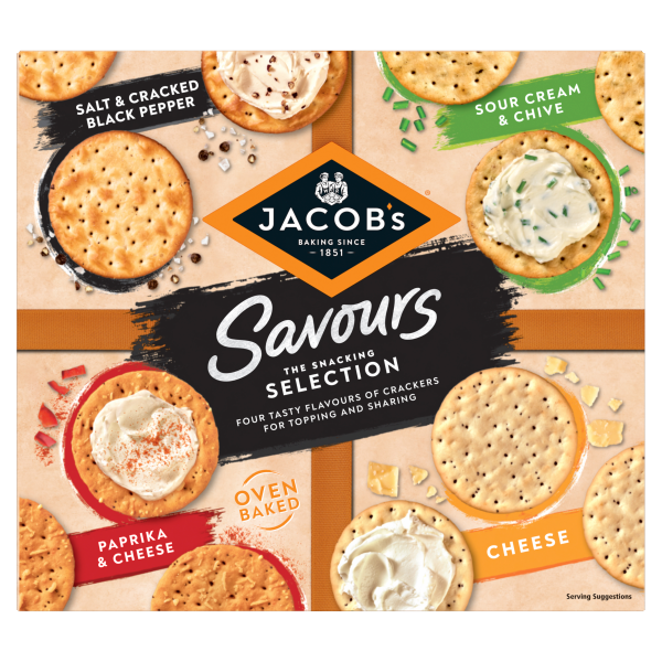 4 X Carrs Savours Assortment - 250Gm