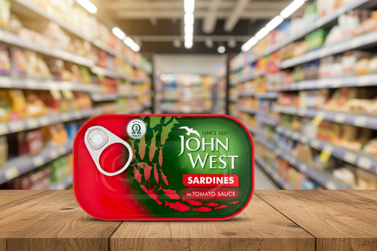 12 x John West Sardines In Tomato 120Gm