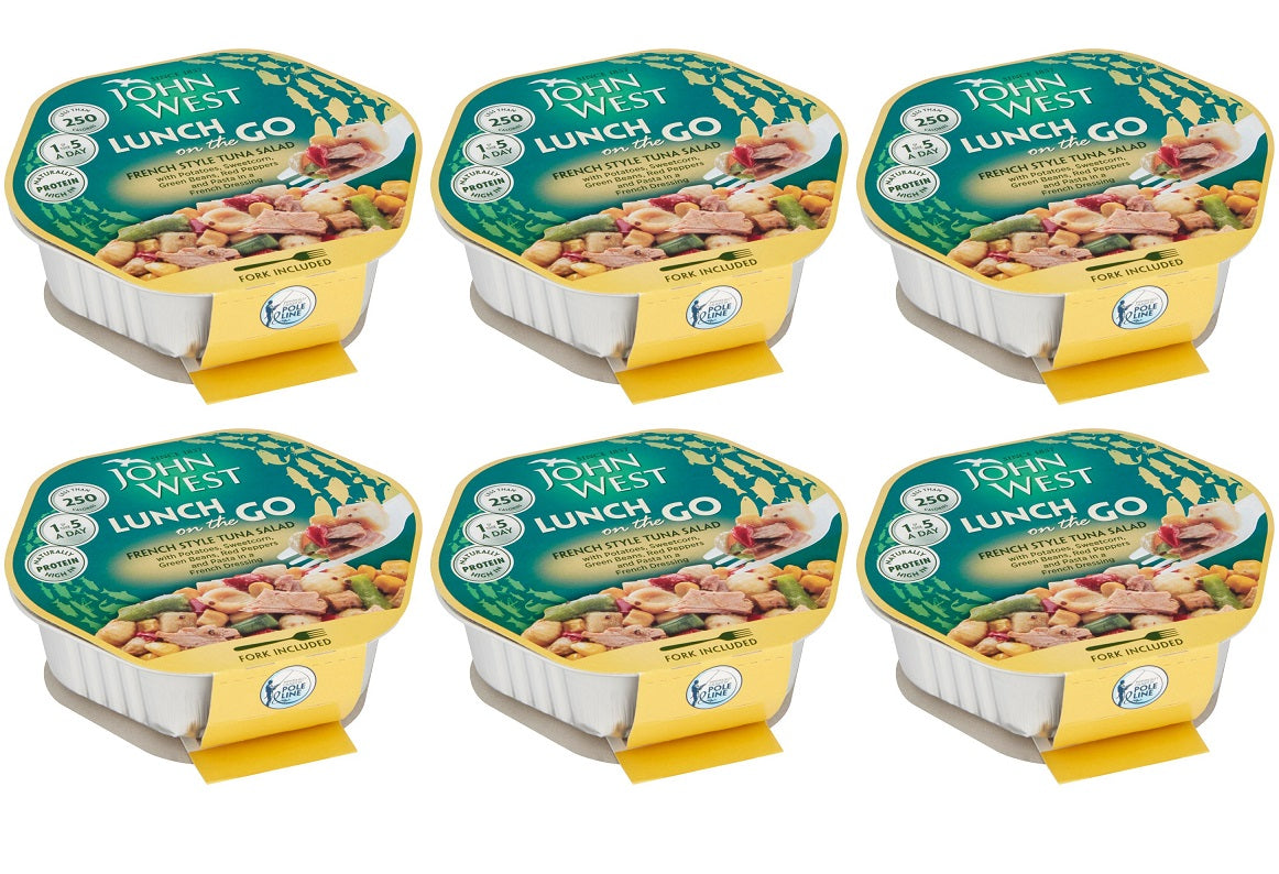 6 x John West Light French Tuna Pasta Salad 220G