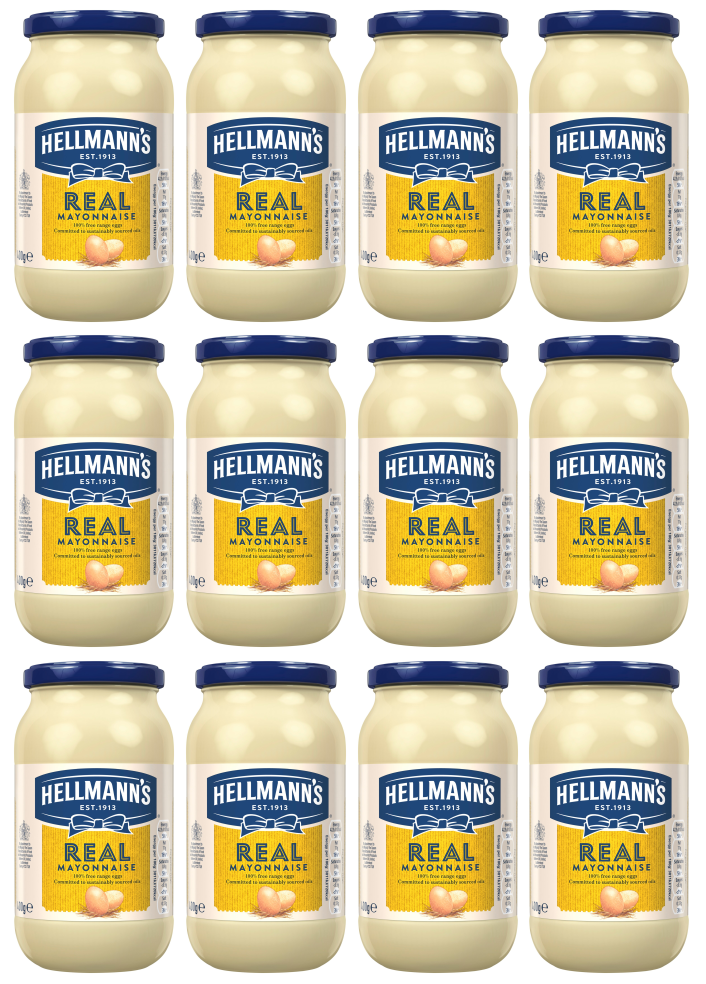 12 x Hellmanns Mayo Real 400G X12