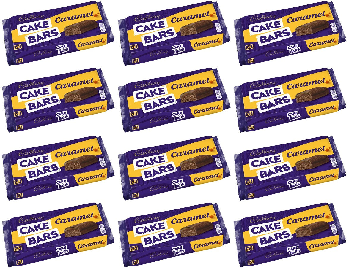 12 x Cadbury Caramel Cake Bar 5Pk - 5