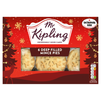 20 x Mr Kipling Deep Filled Mince Pies 6's