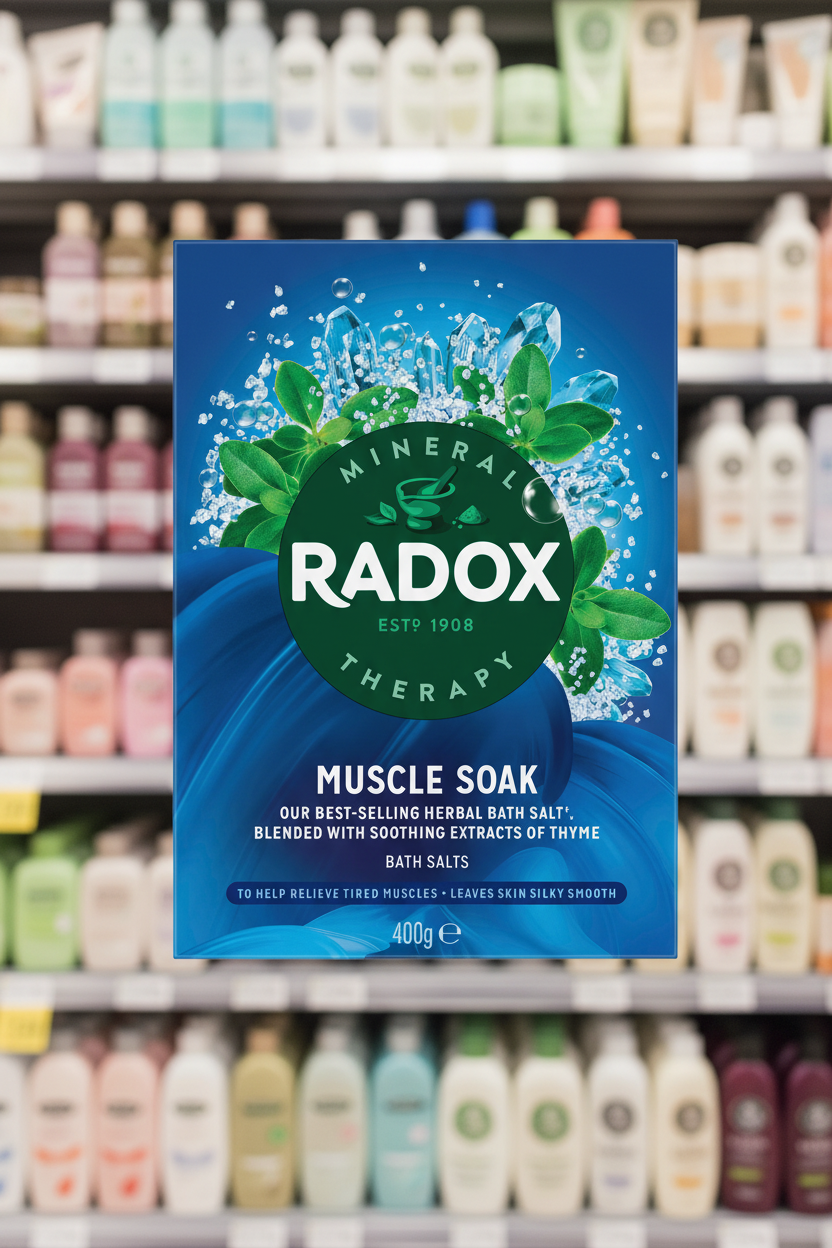 6 x Radox Mineral Therapy Bath Salts Muscle Soak 400 G