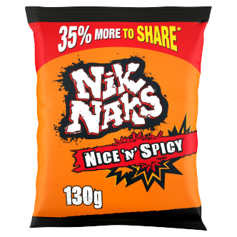 16 X Kp Nik Naks Nice N Spicy Sharing - 130Gm