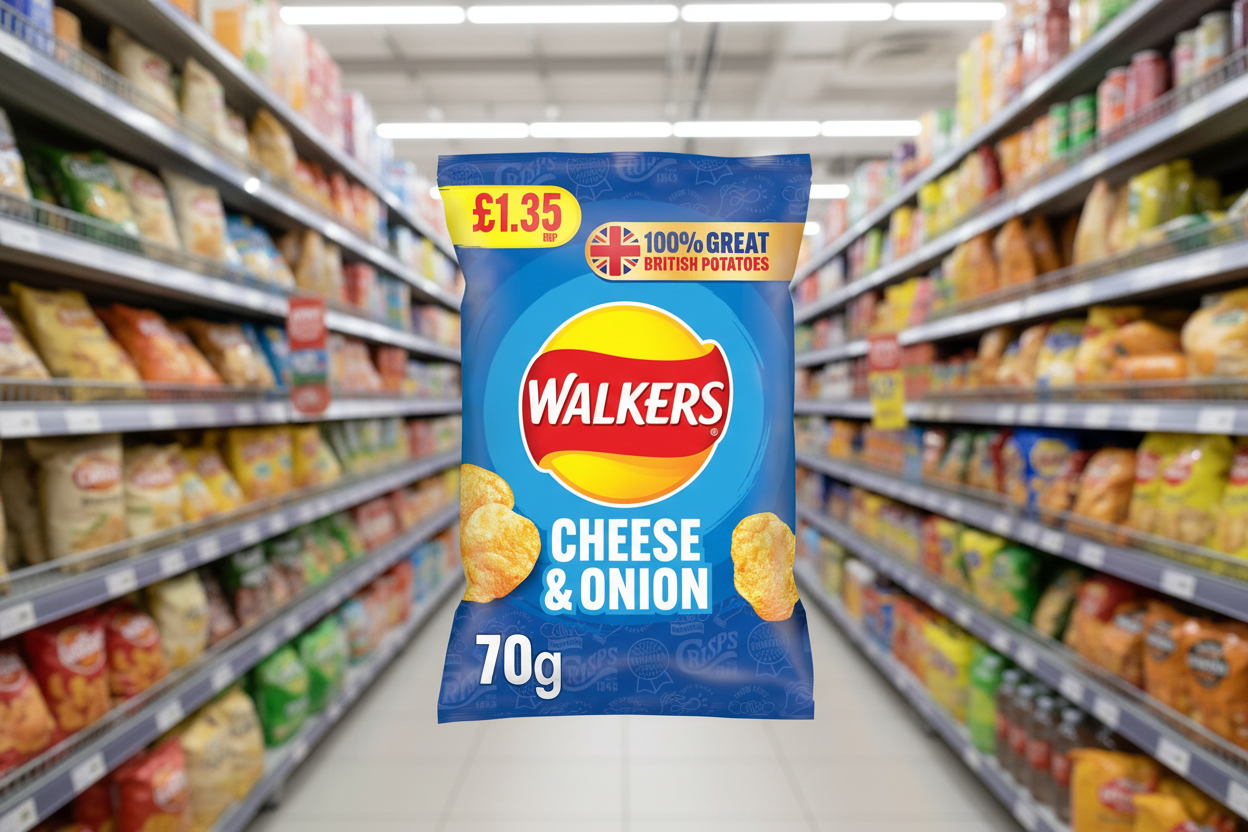 18 x Walkers Cheese & Onion - 70GM