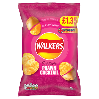 18 x Walkers Prawn Cocktail - 70GM