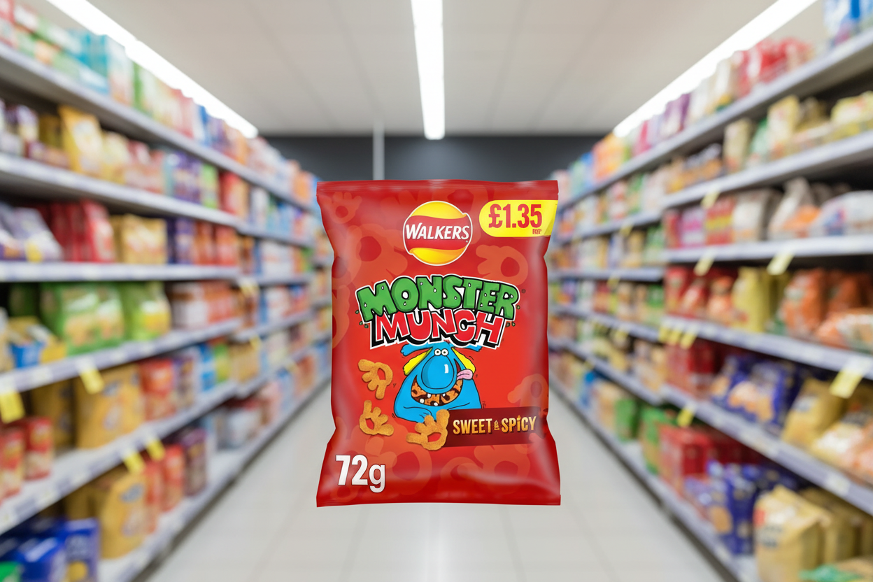 18 x Monster Munch Sweet & Spicy - 72GM
