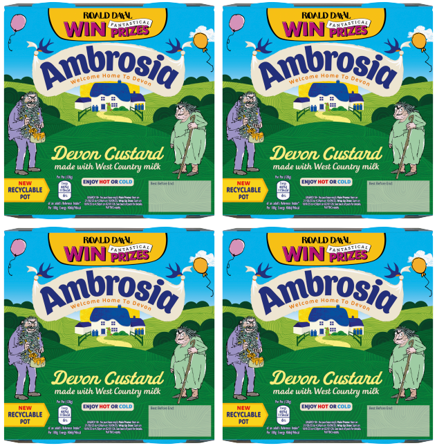 4 x Ambrosia Custard Pots 4-Pack - 120GM