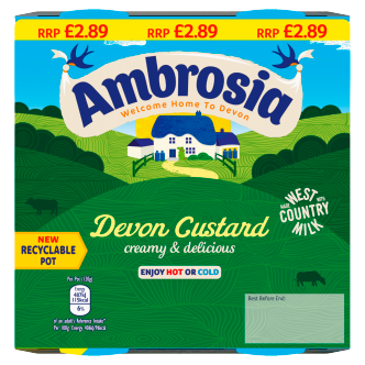 4 x Ambrosia Custard Pots 4-pack - 125GM