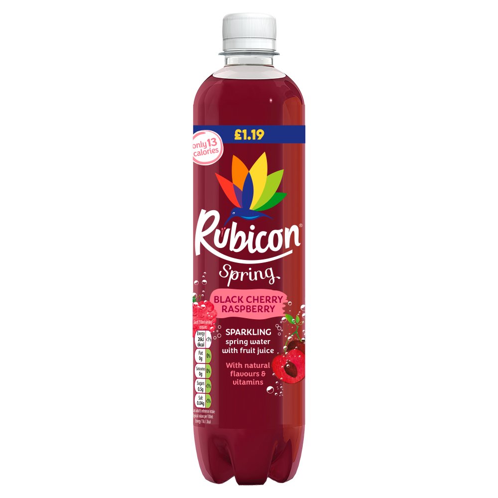 12 x Rubicon Spring Black Cherry Raspberry - 500ML