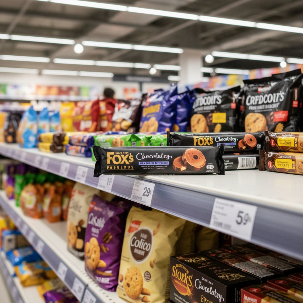 12 x Foxs Chocolatey Shortcake Biscuit Ring 130Gm