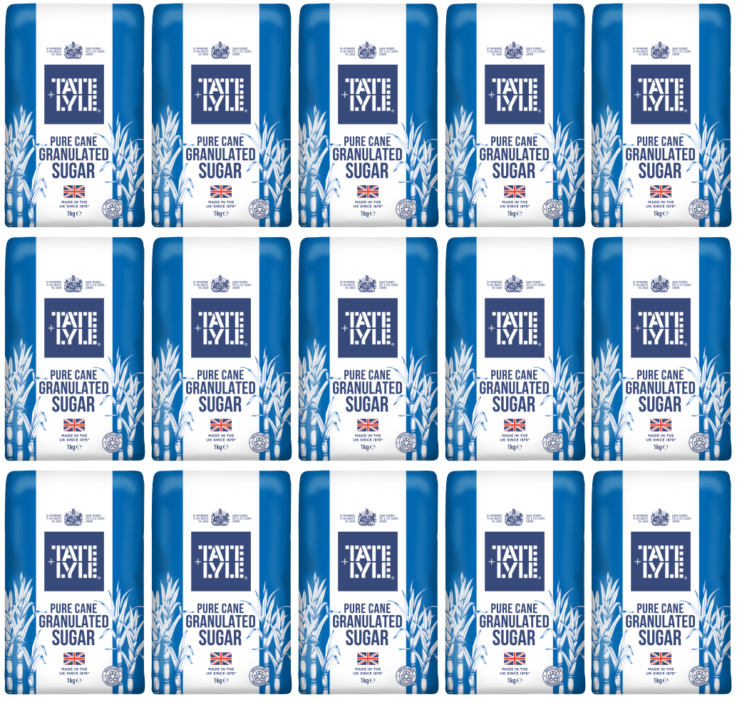 15 x Tate & Lyle Granulated Sugar 1Kg