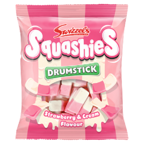 12 x Squashies Strawberry & Cream - 120GM