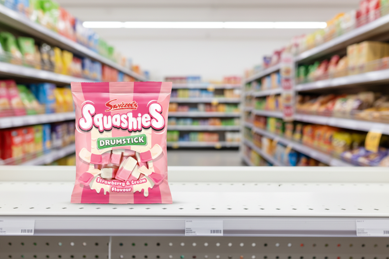 12 x Squashies Strawberry & Cream - 120GM