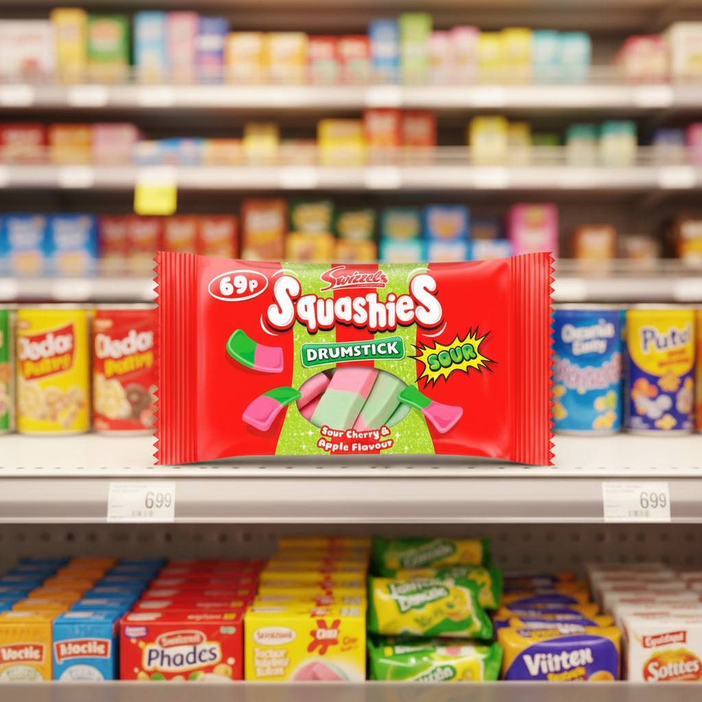 30 X Squashies Sour Cherry - 60Gm